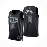 Camiseta Brooklyn Nets Ben Simmons NO 10 Statement 2024-25 Negro