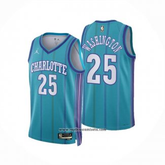 Camiseta Charlotte Hornets P. J. Washington #25 Ciudad 2021-22 Azul