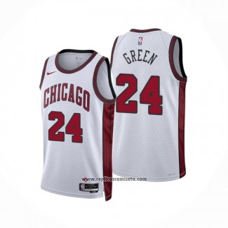 Camiseta Chicago Bulls Javonte Green #24 Ciudad 2022-23 Blanco