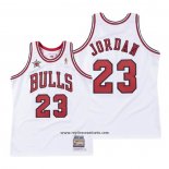 Camiseta Chicago Bulls Michael Jordan #23 Mitchell & Ness 1997 Blanco