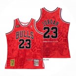 Camiseta Chicago Bulls Michael Jordan #23 Mitchell & Ness Hebru Brantley Rojo