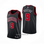 Camiseta Chicago Bulls Nikola Vucevic #9 Statement 2020-21 Negro