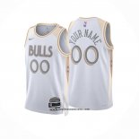 Camiseta Chicago Bulls Personalizada Ciudad 2024-25 Blanco