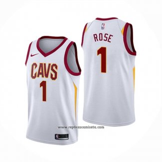 Camiseta Cleveland Cavaliers Derrick Rose #1 Association 2017-18 Blanco