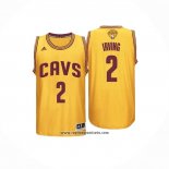 Camiseta Cleveland Cavaliers Kyrie Irving #2 Retro Amarillo