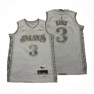 Camiseta Dallas Mavericks Anthony Davis #3 Ciudad 2024-25 Blanco