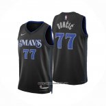 Camiseta Dallas Mavericks Luka Doncic #77 Ciudad 2023-24 Azul