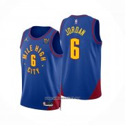 Camiseta Denver Nuggets Deandre Jordan #6 Statement 2022-23 Azul