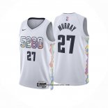 Camiseta Denver Nuggets Jamal Murray #27 Ciudad 2024-25 Blanco