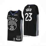 Camiseta Golden State Warriors Draymond Green #23 Ciudad 2019-20 Negro