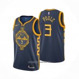 Camiseta Golden State Warriors Jordan Poole #3 Ciudad 2018-19 Azul