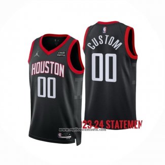 Camiseta Houston Rockets Personalizada Statement 2023-24 Negro