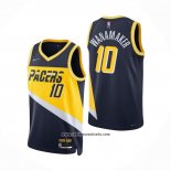 Camiseta Indiana Pacers Brad Wanamaker #10 Ciudad 2021-22 Azul