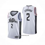 Camiseta Los Angeles Clippers Kawhi Leonard #2 Ciudad 2019-20 Blanco