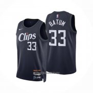 Camiseta Los Angeles Clippers Nicolas Batum #33 Ciudad 2023-24 Azul