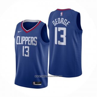 Camiseta Los Angeles Clippers Paul George #13 Icon 2020-21 Azul