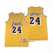 Camiseta Los Angeles Lakers Kobe Bryant #24 Mitchell & Ness 2007-08 Amarillo