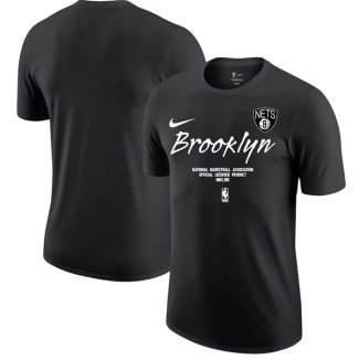 Camiseta Manga Corta Brooklyn Nets Negro