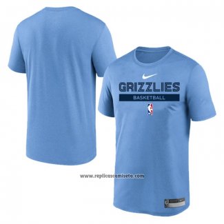 Camiseta Manga Corta Memphis Grizzlies Practice Performance 2022-23 Azul