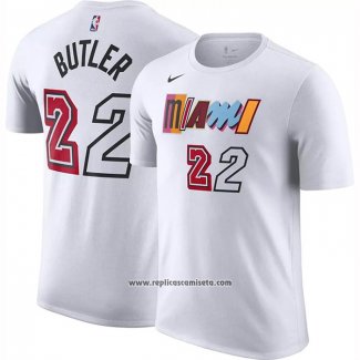 Camiseta Manga Corta Miami Heat Jimmy Butler Ciudad 2022-23 Blanco