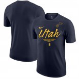 Camiseta Manga Corta Utah Jazz Negro