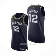 Camiseta Memphis Grizzlies Ja Morant #12 Ciudad 2021-22 Autentico Azul