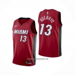 Camiseta Miami Heat Bam Adebayo #13 Statement Rojo