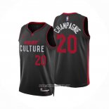 Camiseta Miami Heat Justin Champagnie #20 Ciudad 2023-24 Negro