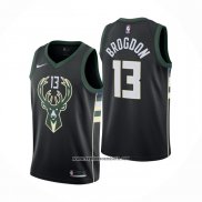 Camiseta Milwaukee Bucks Malcolm Brogdon #13 Statement Negro