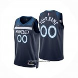 Camiseta Minnesota Timberwolves Personalizada Icon 2024-25 Azul