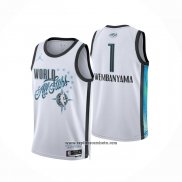 Camiseta NBA All Star 2026 Victor Wembanyama NO 1 Blanco