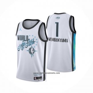 Camiseta NBA All Star 2026 Victor Wembanyama NO 1 Blanco