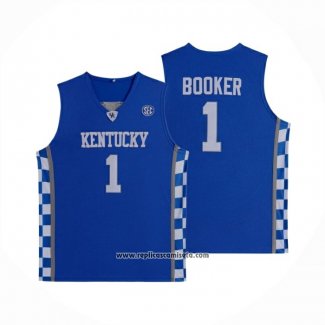 Camiseta NCAA Kentucky Wildcat Devin Booker 2025 Azul