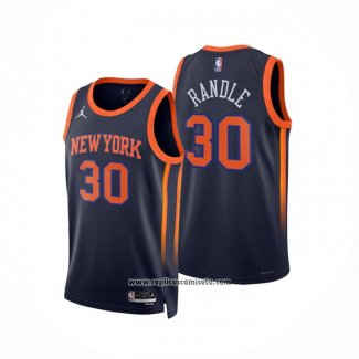 Camiseta New York Knicks Julius Randle #30 Statement 2022-23 Negro