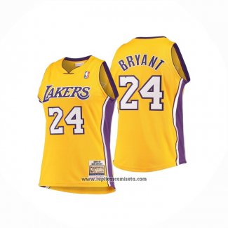 Camiseta Nino Los Angeles Lakers Kobe Bryant #24 Mitchell & Ness 2008-09 Amarillo