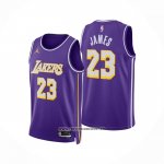 Camiseta Nino Los Angeles Lakers LeBron James NO 23 Statement 2025-26 Violeta