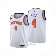 Camiseta Nino New York Knicks Derrick Rose #4 Association Blanco