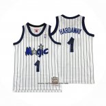 Camiseta Nino Orlando Magic Penny Hardaway #1 Mitchell & Ness 1993-94 Blanco