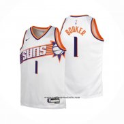 Camiseta Nino Phoenix Suns Devin Booker #1 Association 2023-24 Blanco