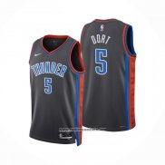 Camiseta Oklahoma City Thunder Luguentz Dort #5 Ciudad 2022-23 Gris