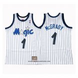 Camiseta Orlando Magic Tracy McGrady #1 Hardwood Classics Throwback Blanco