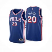 Camiseta Philadelphia 76ers Jared McCain #20 Icon 2024-25 Azul