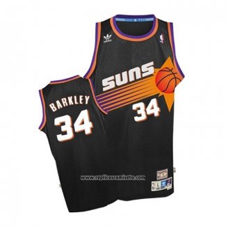 Camiseta Phoenix Suns Charles Barkley #34 Retro Negro