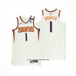 Camiseta Phoenix Suns Devin Booker #1 Association Autentico 2021 Blanco