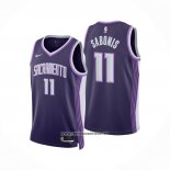 Camiseta Sacramento Kings Domantas Sabonis NO 11 Ciudad 2025-26 Violeta