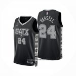 Camiseta San Antonio Spurs Devin Vassell NO 24 Statement 2024-25 Negro