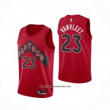 Camiseta Toronto Raptors Fred VanVleet #23 Icon 2020-21 Rojo