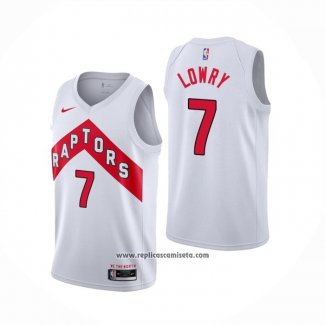 Camiseta Toronto Raptors Kyle Lowry #7 Association 2020-21 Blanco