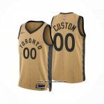 Camiseta Toronto Raptors Personalizada Ciudad 2023-24 Oro