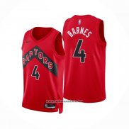 Camiseta Toronto Raptors Scottie Barnes #4 Icon 2022-23 Rojo